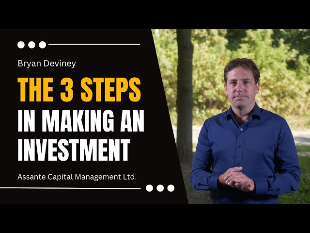 The 3 Steps in Making an Investment