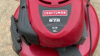 Craftsman lawn mower 675 series upgrade with 18 volts lithium battery with key start model917.370660