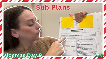 Vlogmas Day 9: Realistic Teacher Sub Plans + What I Leave for My Math Classes #vlogmas2025