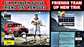 HOW TO FIX FRIEND LIST GLITCH IN BGMI ||FRIEND LIST NOT SHOWING PROBLEM IN BGMI || #gilich #solve