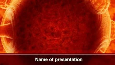 Red Sphere PowerPoint Template by PoweredTemplate.com