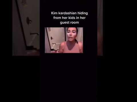 Stan Twitter Kim Kardashian Hiding From Her Kids In The Guest Room 