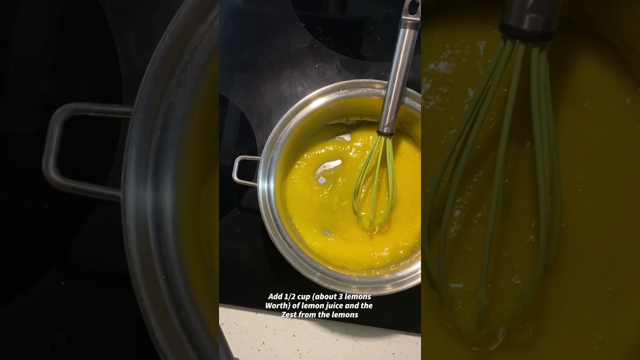 How to MAKE the lemon curd FILLING! #shorts #food #cooking