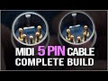 Professional MIDI Cable Build 2023 | GENERAL MIDI 5 PINS DIN5 Step-by-Step Walkthrough &amp; Schematic