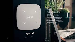 Ajax Kit "Ragnar" - (Blanc) - RJ45 - WIFI - Double SIM 4G/3G/2G - Kit d'alarme maison sans fil - Ajax Systems vidéo