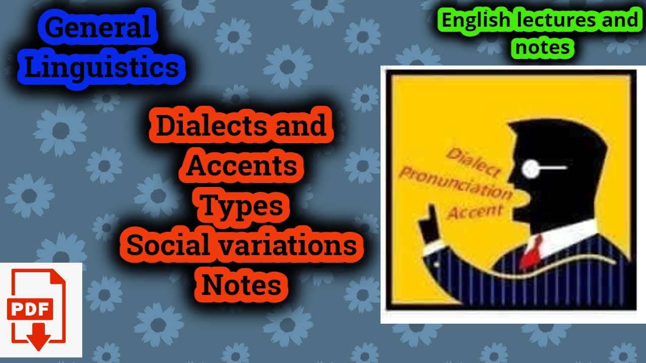 Dialect and Accent: Difference between dialect and accent - YouTube