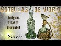 BOTELLAS DE VIDRIOS DECORADAS (COLABORATIVO CON MI HIJA INDIANA)