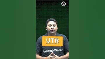 What is UTR? Unique Transaction Reference Number #UTR #shorts #pw #jaiibcaiibwallah