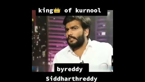 Byreddy Siddhartha reddy kurnool king 🦁🦁 great political leader youth icon