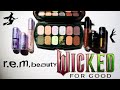 R.E.M. beauty x Wicked for Good collection:  detailed EYE SWATCHES/TRY ON/COMPARISONS of a ton!