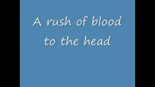 Coldplay: A Rush Of Blood To The Head   Lyrics