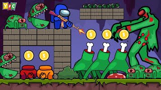Among Us vs ZOMBIES, Fingers, Pacman, Worms - Animated Gameplay