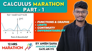 🔥Basics of Calculus || GATE 2025 || One Shot || Marathon || PrepFusion || Anish Saha