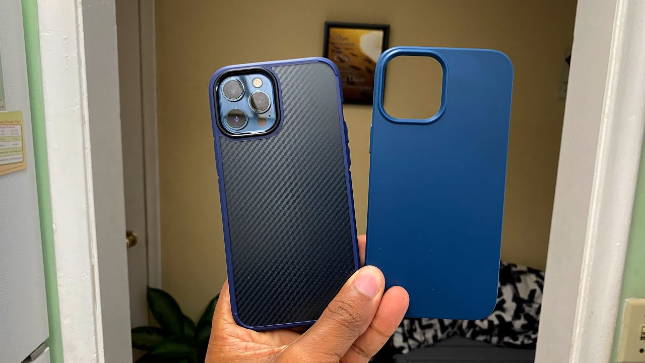 Blue Carbon Fiber Case For iPhone 12 Pro max Unboxing And Review Plus