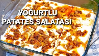 Herkesten Tam Not Alan Yoğurtlu ve Ceviz Soslu Patates Salatası/Mezesi👌💯😋Potato Salad With Yogurt🥰