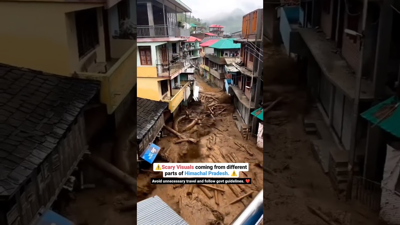 ⚠️Heavy loss of life and property in Himachal Pradesh😲