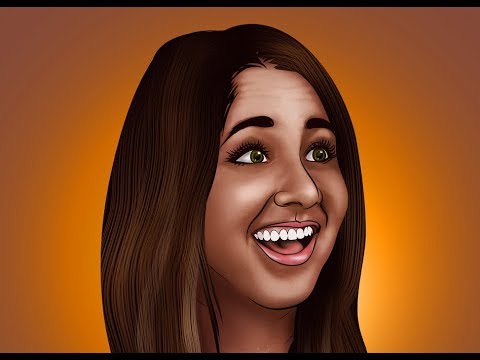 SARA DIETSCHY CARTOON||DRAWING ||PHOTOSHOP AND ILLUSTRATOR DIGITAL ART