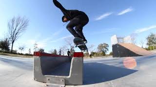 Skating the New skate park