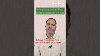 Infosys Announces First Share Buyback In 3 Years #Infosys #share Buyback