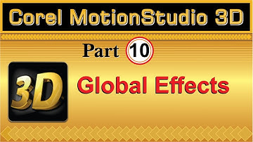 How to Use Global Effects in Corel Motion Studio 3D tutorial by, Amjad Graphics Designer