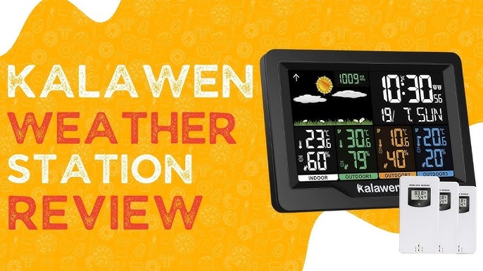 Weather Station Wireless Indoor Outdoor Thermometer Color - Temu