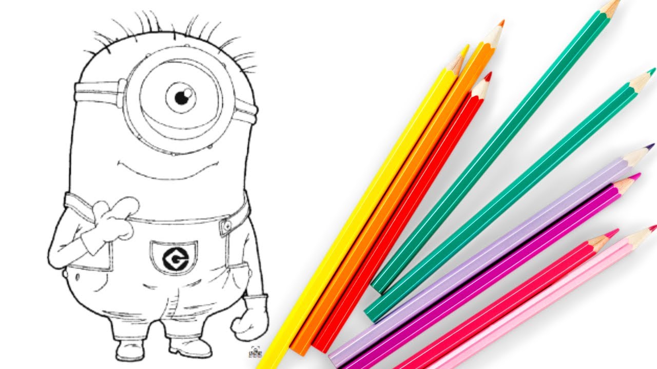 Coloring A One Eyed Minion Fun And Easy Art Tutorial YouTube coloring-a-one-eyed-minion-fun-and-easy-art-tutorial-youtube