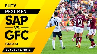 Resumen del juego SAP (2) vs GFC (1) \/ Clausura 2023 \/ Jornada 13