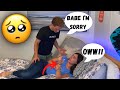 Play Wrestling With My Boyfriend And Getting Hurt *PRANK*