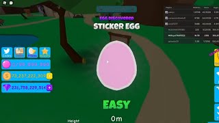 [HOW TO FIND THE STICKER EGG] IN BUBBLE GUM SIMULATOR!! screenshot 4