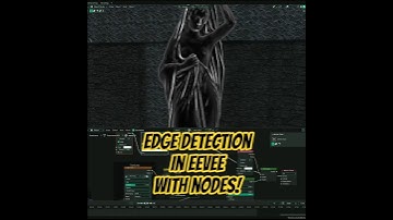 Shader Nodes: easy edge detection for eevee! #b3d #blender #shader