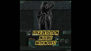 Shader Nodes: easy edge detection for eevee! #b3d #blender #shader