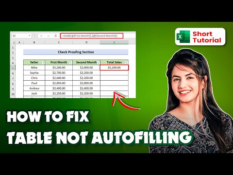 How to fix table not auto filling in excel 2024: Excel Mastery