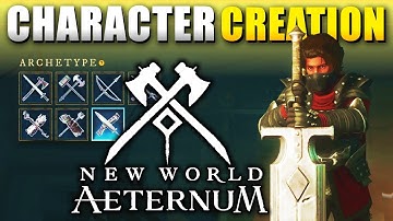 New World Aeternum Character Creation / Customization & EPIC Intro Scene