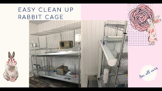 EASY TO BUILD CLEAN UP RABBIT CAGE SYSTEM