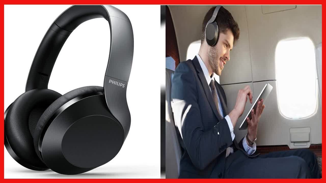 Philips Audio Performance TAPH805BK Bluetooth 5.0 Active Noise Cancelling Over-Ear Headphones