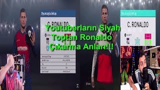 Youtuberlar'ın Siyah Toptan Ronaldo Çıkarma Anları!!!  Pes 2018