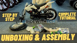 Kids Dirt Bike Assembly & Unboxing Complete Tutorial Video | 49cc Petrol Pocket Bike | TCH Store