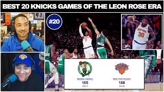 Best 20 Knicks Games Of The Leon Rose Era | New #20 - Knicks 108, Celtics 105 (1/6/22)
