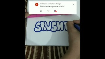 Srushti in bubble letters ll Subscriber Request