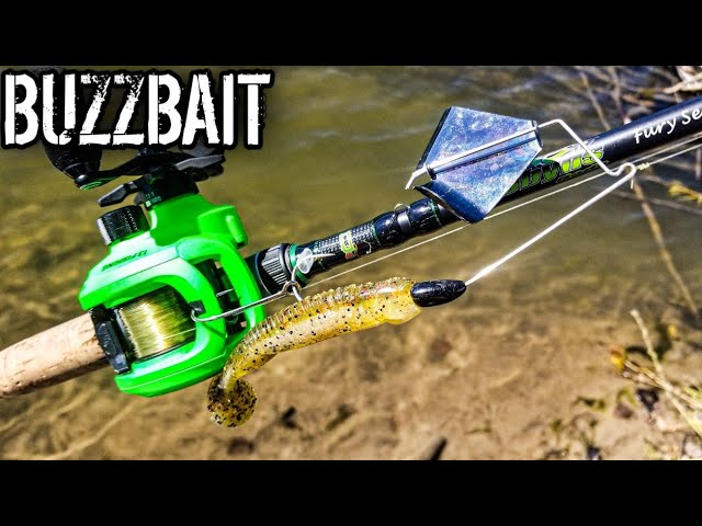 Early Morning Buzzbait Fishing for Bass (War Eagle Buzz Toad Buzzbait) 