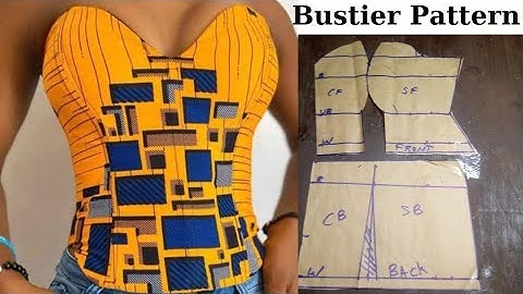 How to Draft a Bustier Pattern/Strapless Bustier Pattern | Beginners Friendly Tutorial.