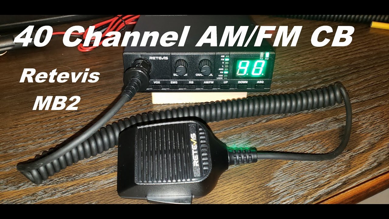 CB Radio With VOX Hands-free Retevis MB2 Professional CB Radio - 40 ...