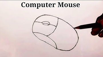 Computer Mouse ki drawing Step by step__Mouse की ड्राइंग कैसे बनाये_Art video