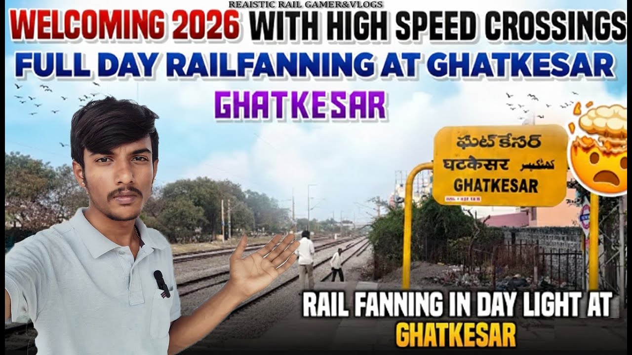 mass RailFanning at Ghatkesar || vande bharat and premium trains spotted  🫡