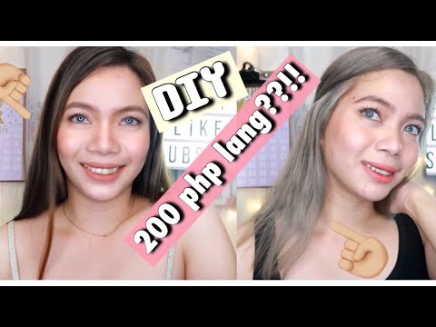 DIY ASH GRAY HAIR At HOME! SUPER TIPID For ONLY 200 Php!!