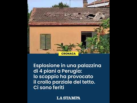 Video PERUGIA: ESPLOSIONE in una palazzina di 4 piani, ci sono FERITI
