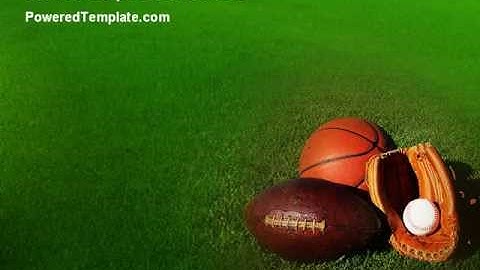 Ball Game PowerPoint Template by PoweredTemplate.com