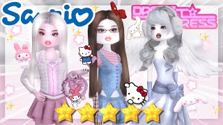 ONLY WEARING SANRIO OUTFITS IN DRESS TO IMPRESS (Roblox)