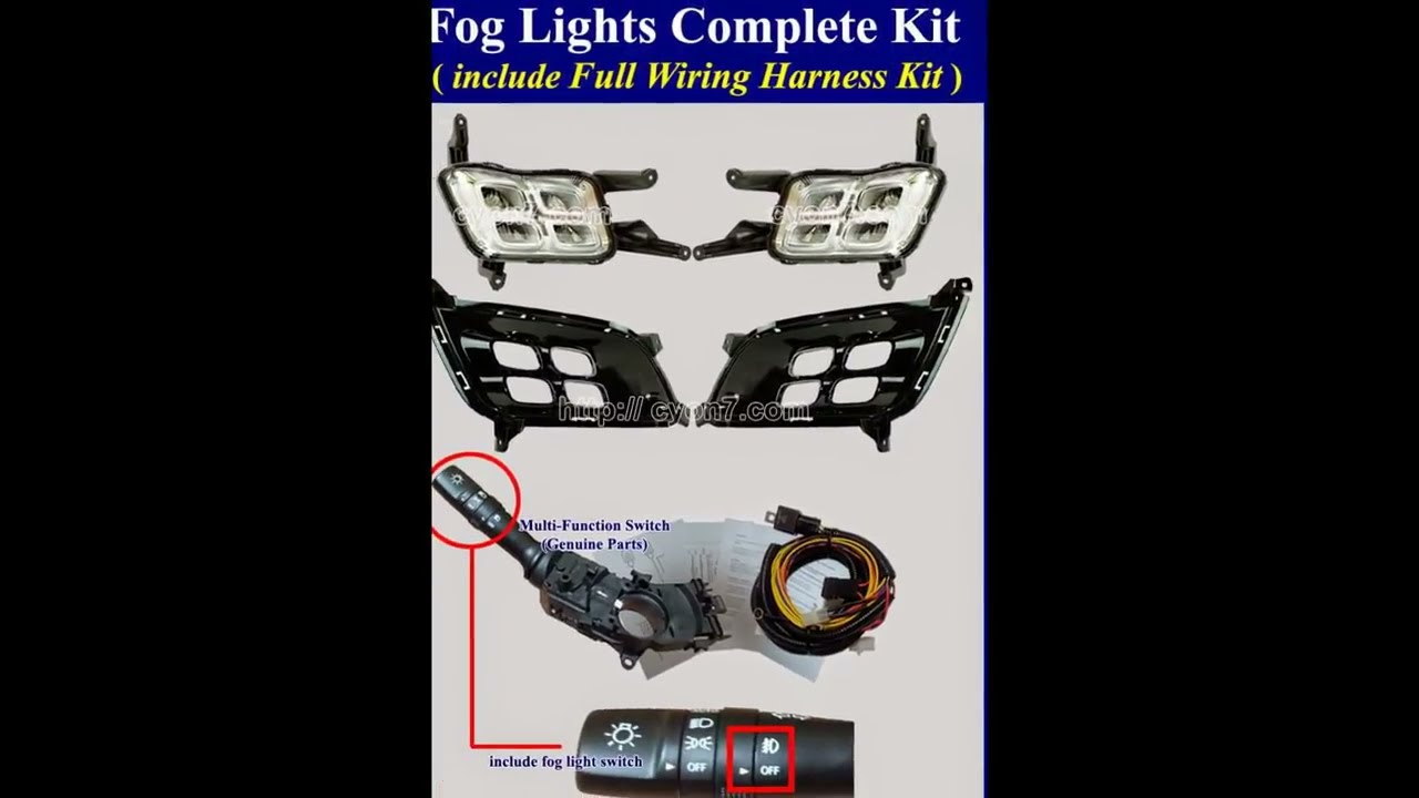 2014~2015 KIA Optima LED Fog Light Lamp Complete Kit,Wiring Harness Kit