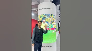 P2.5 Cylinder LED Screen #ddwdisplay #leddisplay #ledscreen #creativescreen #ledwall #creative
